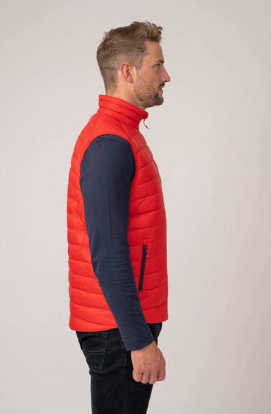 Mac in a Sac Alpine Mens Down Gilet - Red