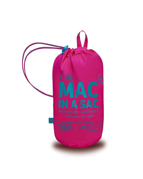 Mac in a Sac MINI Origin Kids Waterproof Packaway Jacket - Fuchsia