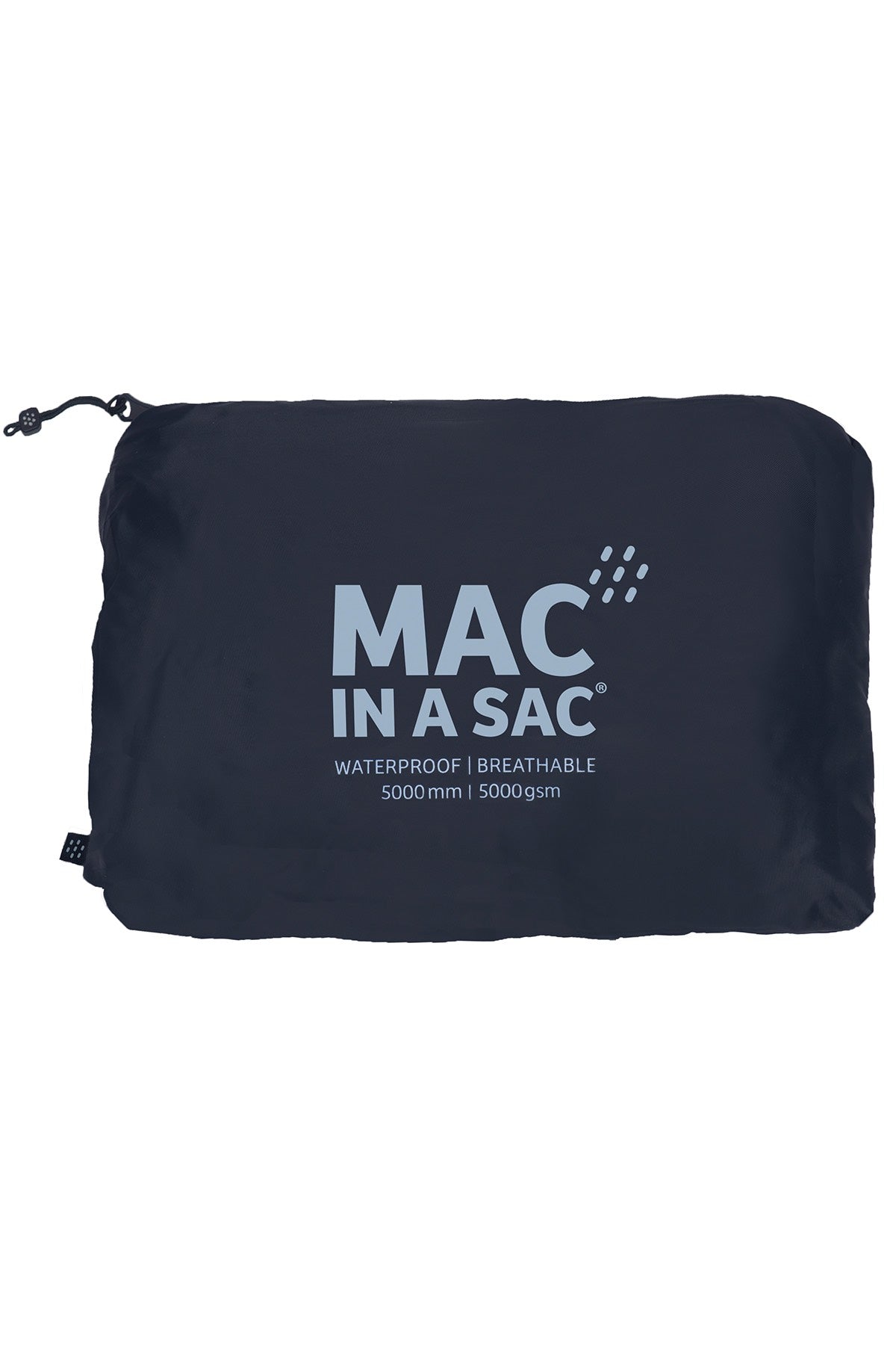 Mac in a Sac Travel Unisex Waterproof Packable Raincoat Navy