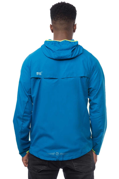 Mac in a Sac ULTRA Breathable Packable Running Jacket Blue Back Vent