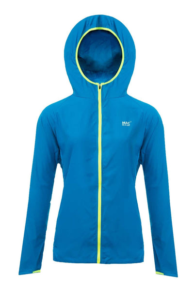 Mac in a Sac ULTRA Breathable Packable Running Jacket Blue Hood