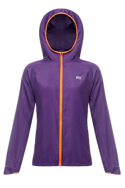Mac in a Sac ULTRA Breathable Packable Running Jacket Purple Hood