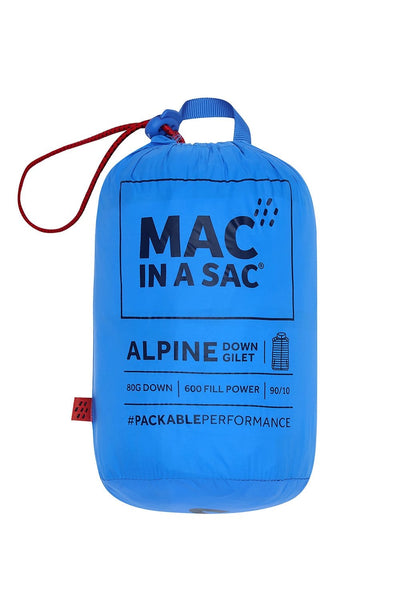 Mac in a Sac Alpine Mens Down Gilet - Ocean Blue