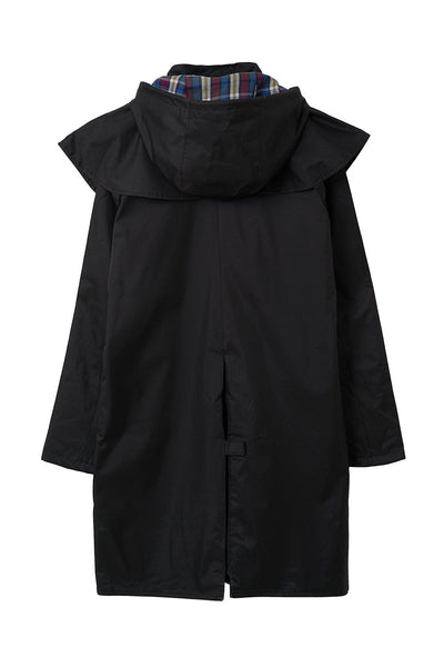 Outrider Womens 3/4 Length Waterproof Raincoat - Black