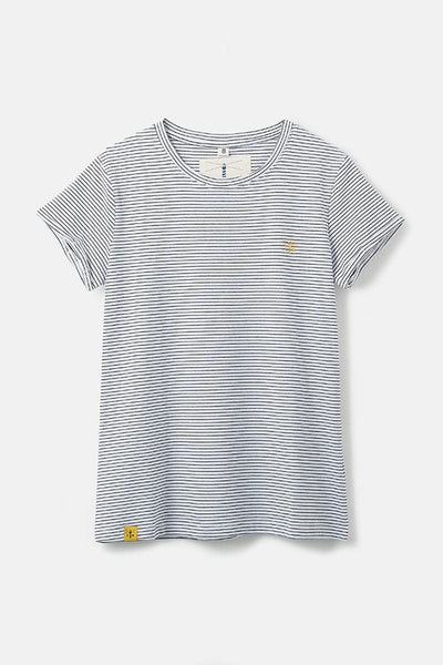 Lighthouse Seashore Women's T-Shirt Cloud Midnight Stripe