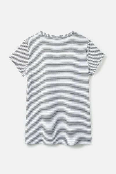 Lighthouse Seashore Women's T-Shirt Cloud Midnight Stripe