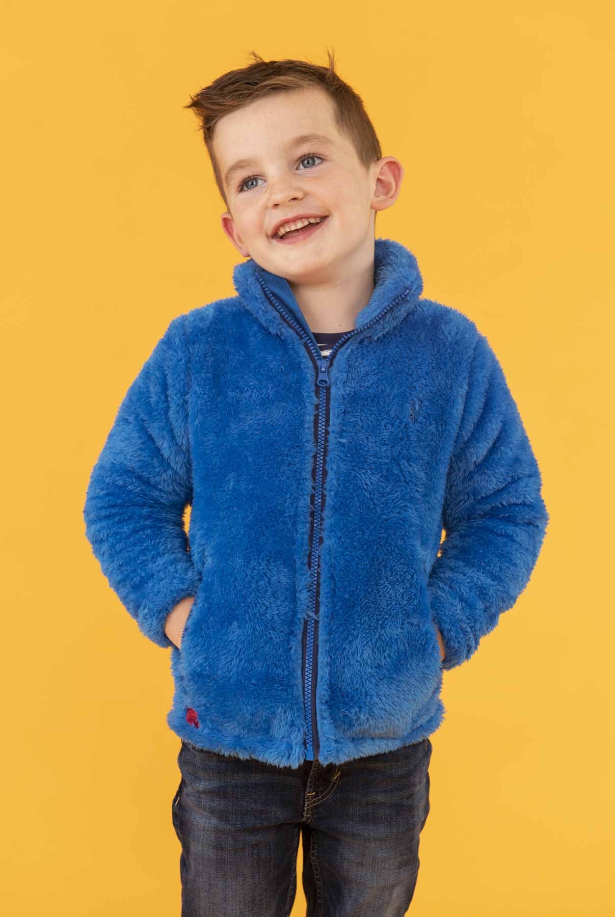Boys red sales fleece jacket