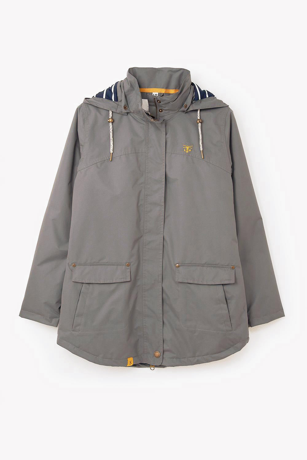 Grey ladies waterproof best sale jacket