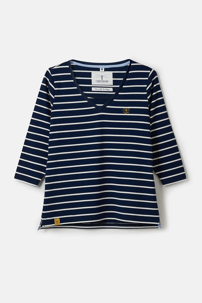 Ariana Top - Midnight Stripe