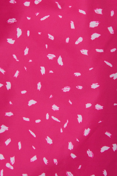 Charlotte girls' waterproof parka, Bright Pink Print 