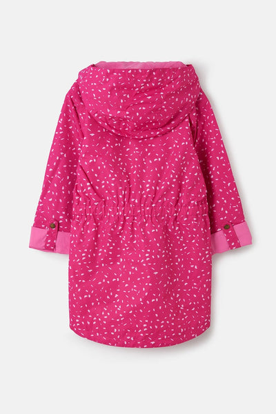 Charlotte girls' waterproof parka, Bright Pink Print 