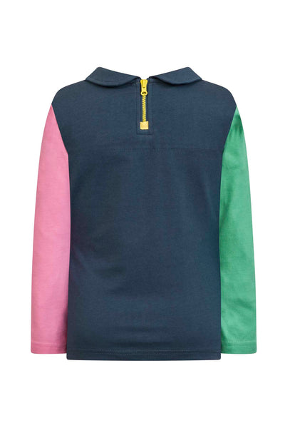 Emmie Jersey Top - Raindrop Appliqué