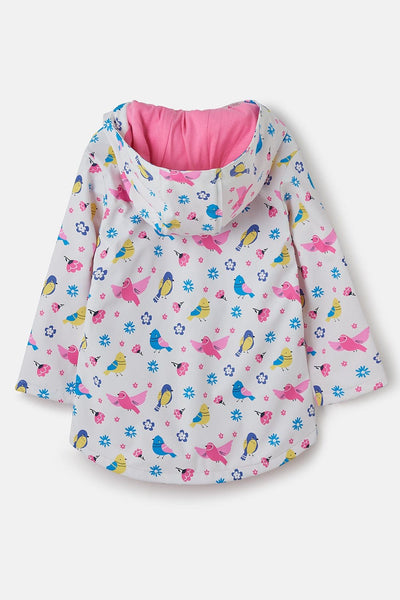 Heidi girls' waterproof jacket, Bird Print