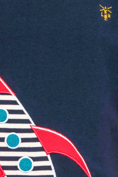 Oliver Boys Top - Rocket Appliqué