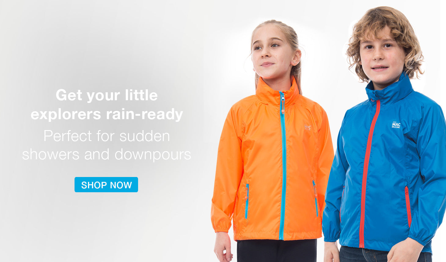 mac in a sac, kids waterproof packable jackets, kids lightweight rain jackets